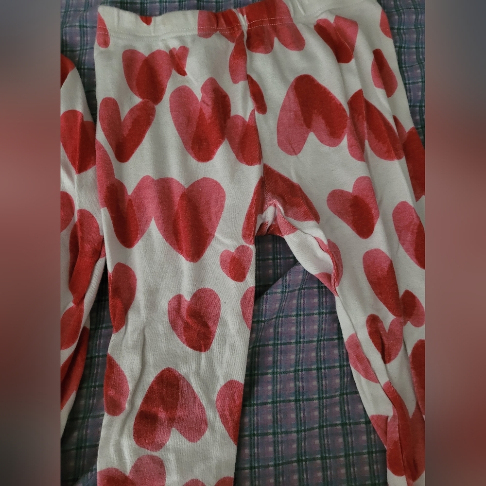 Carter's Red and White Heart Print Kids Pajama Set - Picture 3 of 5